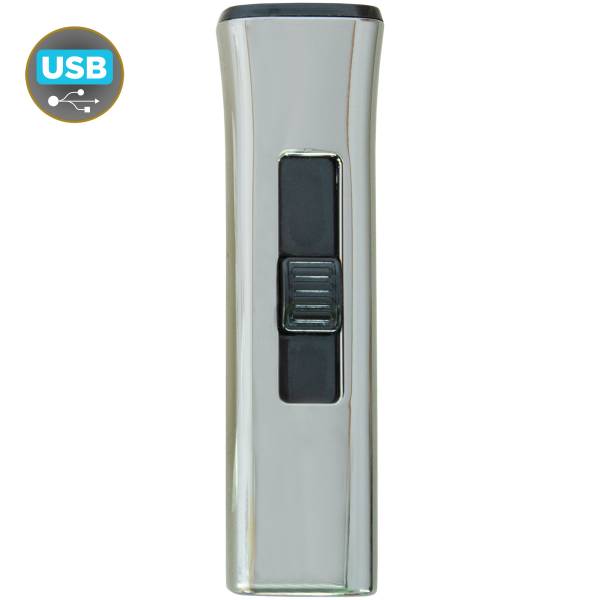 Зажигалка электронная с зарядкой от USB черная (4403150) - HAKKI