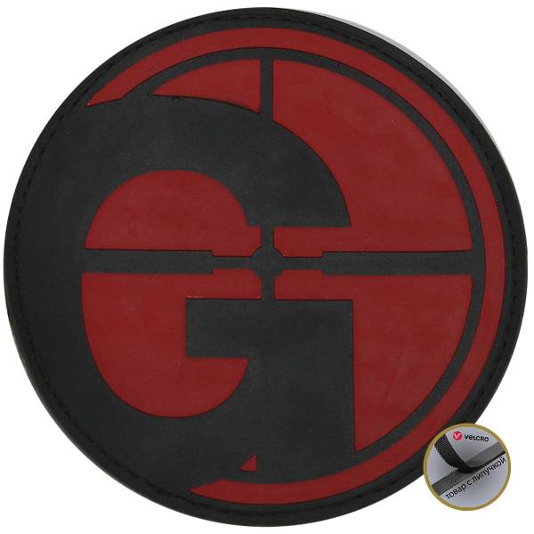 Нашивка ( шеврон патч patch ) тактическая Guns.ru 3D PVC ( пластизоль ) на липучке 8х8 черная (2504055) - HAKKI