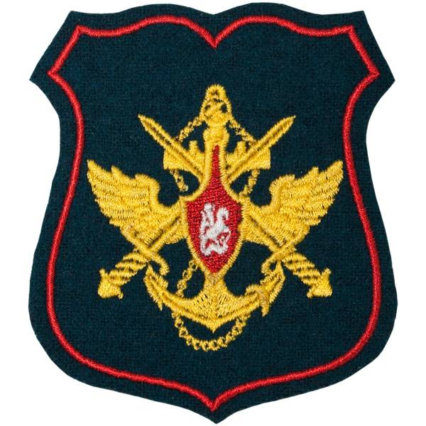 Нашивка ( шеврон ) на рукав МО России ( морская волна красный кант ) (2503969) - HAKKI