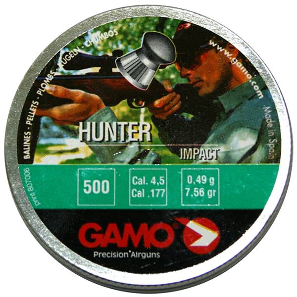Пули Gamo для пневматического оружия Hunter 04986 калибр 4,5 мм 500 шт (3107991) - ВОЕНТОРГ ТЫЛОВИК