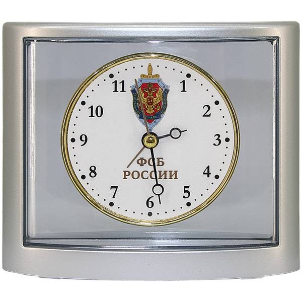 Часы настольные с символикой ФСБ России SC-855 пластик (4103023) - HAKKI