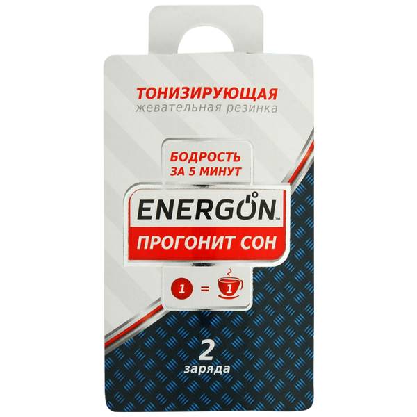 Жевательная резинка ENERGON Актив Драйв тонизирующая (2шт) (3325002) - HAKKI