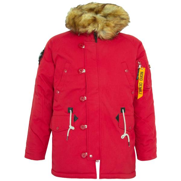 Куртка NORD DENALI аляска OXFORD COMPASS PEPPER BOA красная (1105033) - HAKKI