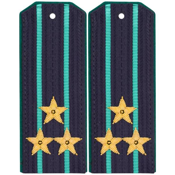 Погоны ПС ФСБ повседневные на куртку с вышитыми звездами Полковник р/в галун (2209036) - HAKKI