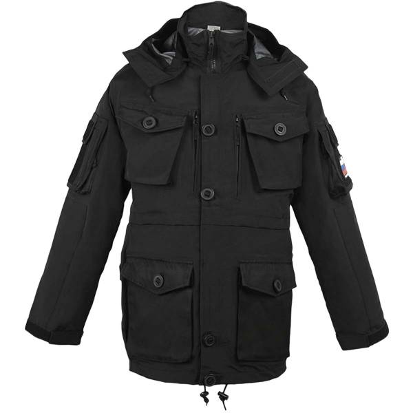 Куртка GARSING ( ГАРСИНГ ) Field Parka ( Панцирь ) мембранная с вентиляционными клапанами GSG-7 черная (1105054) - HAKKI