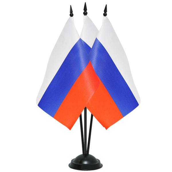Подставка ( флагшток ) настольная для 3-х флагов 15х22 330 мм пластик черная (4707006)  - HAKKI