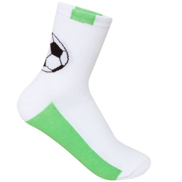 Носки SANTA SOCKS подростковые Мяч футбольный белые (1217060) - HAKKI