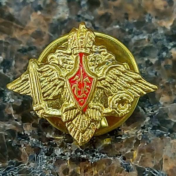 Знак фрачный Министерство обороны ( ВС РФ ) 13х17 мм малый золотистый (2302083) - HAKKI