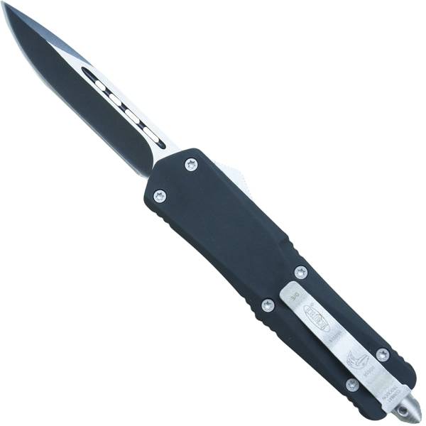Нож складной MICROTECH автоматический выкидной Combat Troodon D/E 00556 в чехле черный (3913057) - HAKKI