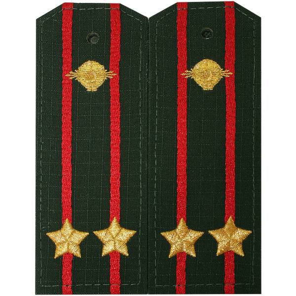 Погоны РЭБ на офисную форму Подполковник с эмблемой рип-стоп машинная вышивка пластик (2221002) - HAKKI
