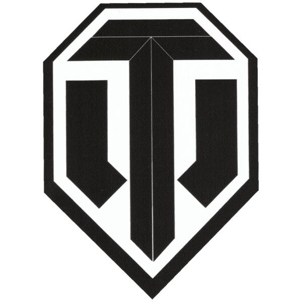 Наклейка на авто виниловая World of Tanks  эмблема ТР-2 14х10 черная (12017406)