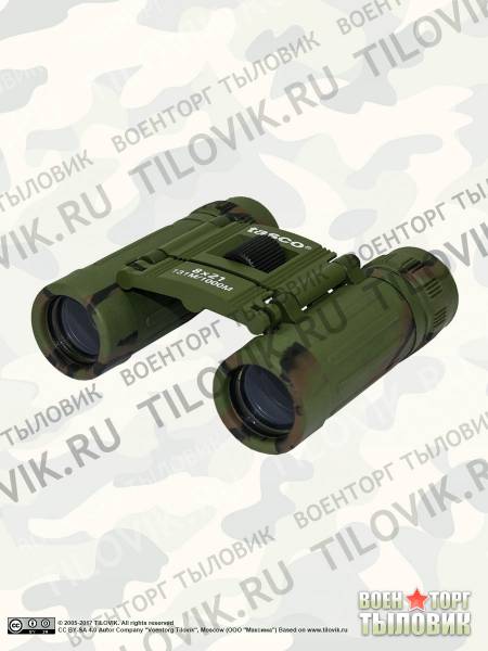 Бинокль TASCO 8х21 131м/1000м камуфлированный оливковый (3001997) - HAKKI