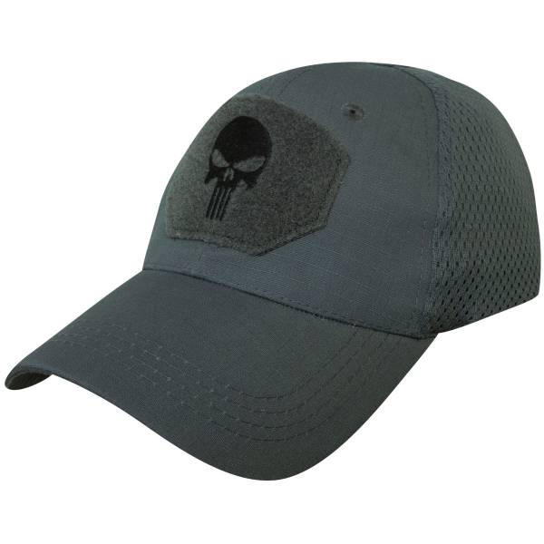 Бейсболка TAC тактическая Skull с липучками ( velcro лента контактная ) застежка липучка рип-стоп серая (1401124) - HAKKI