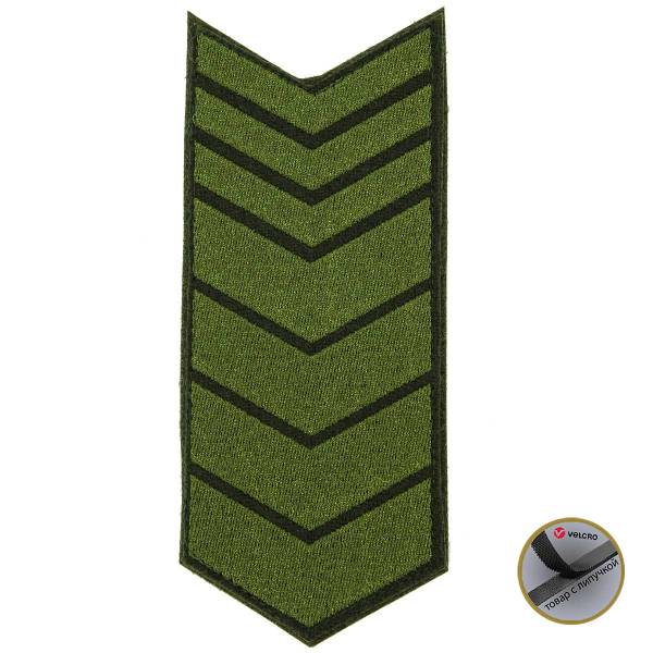 Знак - годичка ( нашивка шеврон ) нарукавный за выслугу лет ( по годам службы ) 23 года полевой вышитый на липучке (2508073) - HAKKI