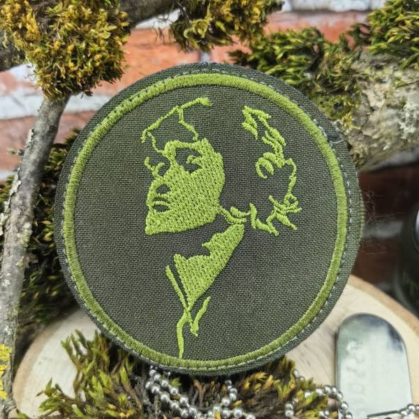 Нашивка ( шеврон патч patch ) тактическая Цой D-7 вышитая на липучке оливковый (2509754) - HAKKI