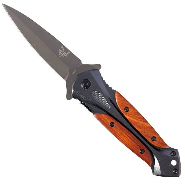 Нож складной BENCHMADE полуавтоматический с клипсой коричневый (3913037) - HAKKI