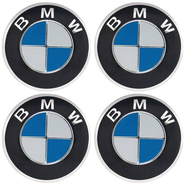 Наклейки на диски литые с логотипом автомобиля БМВ ( BMW ) D-56 мм серебристые (12050020)