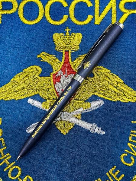 Ручка шариковая SENATOR с символикой ВВС России синяя (4307005) - HAKKI