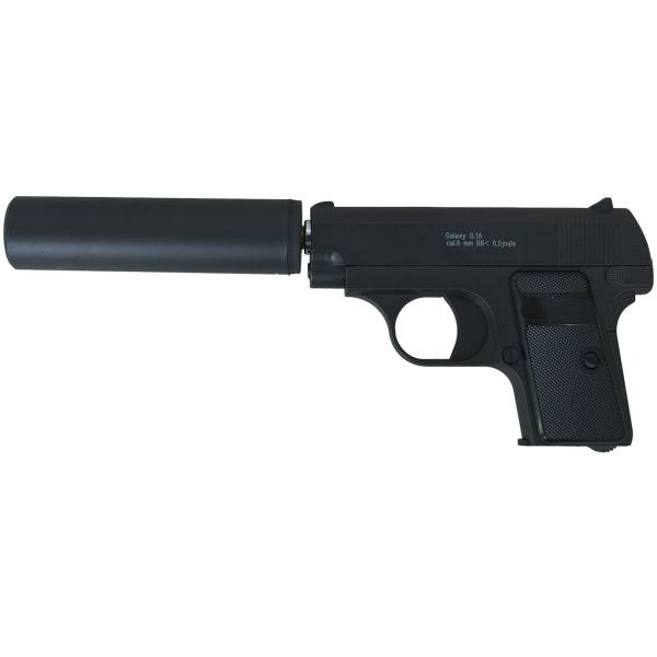 Пистолет GALAXY пневматический страйкбольный Colt 25 с глушителем магазин 7 шт калибр 6 мм (3219050) - ВОЕНТОРГ ТЫЛОВИК
