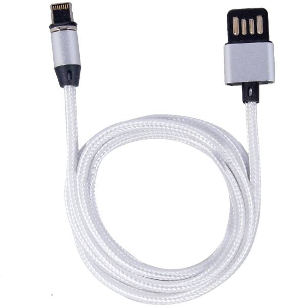 Кабель ( провод ) Х-CABLE для подключения портативных электронных устройств USB / Apple магнитный контакт белый (4002027) - HAKKI