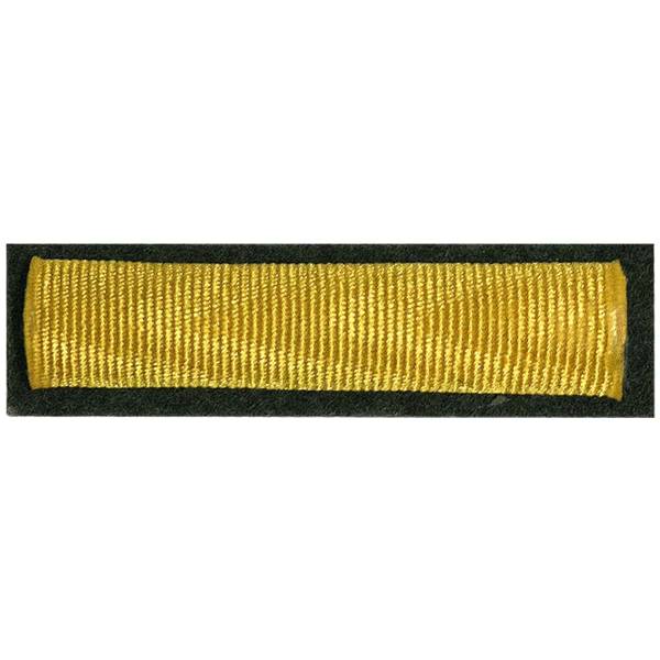 Планка ( знак ) за ранение тяжелое на оливковом фоне пришивная желтая (2405011) - HAKKI