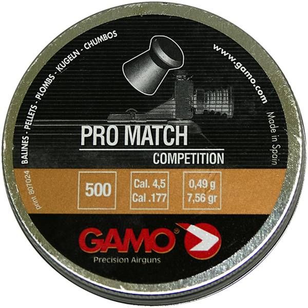 Пули Gamo для пневматического оружия Pro Match 04988 калибр 4,5 мм 500 шт (3107989) - ВОЕНТОРГ ТЫЛОВИК