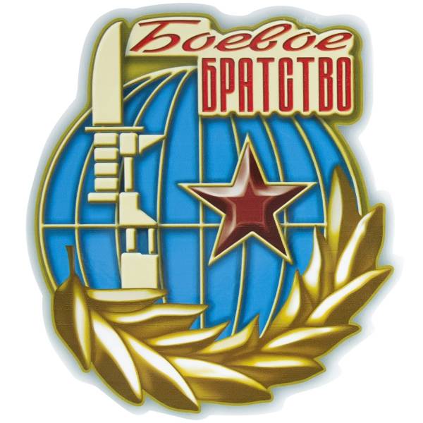 Наклейка на авто виниловая с символикой Звезда СССР / Боевое братство 12х14 (12012037)