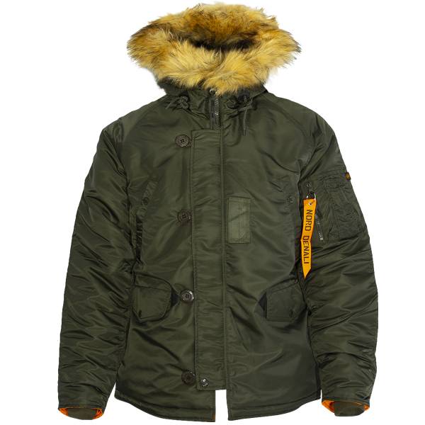 Куртка NORD DENALI аляска HUSKY DENALI REPLICA GREY/ ORANGE темно-серая (1105851) - ВОЕНТОРГ ТЫЛОВИК