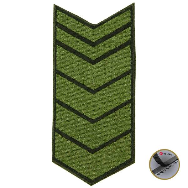 Знак - годичка ( нашивка шеврон ) нарукавный за выслугу лет ( по годам службы ) 22 года полевой вышитый на липучке (2508072) - HAKKI