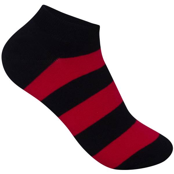 Носки SANTA SOCKS женские укороченные черно-красные (1216082) - HAKKI