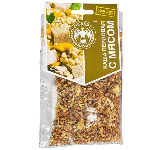 Каша СПЕЦПИТ перловая с мясом 70 г на 1 порцию (3312953) - ВОЕНТОРГ ТЫЛОВИК