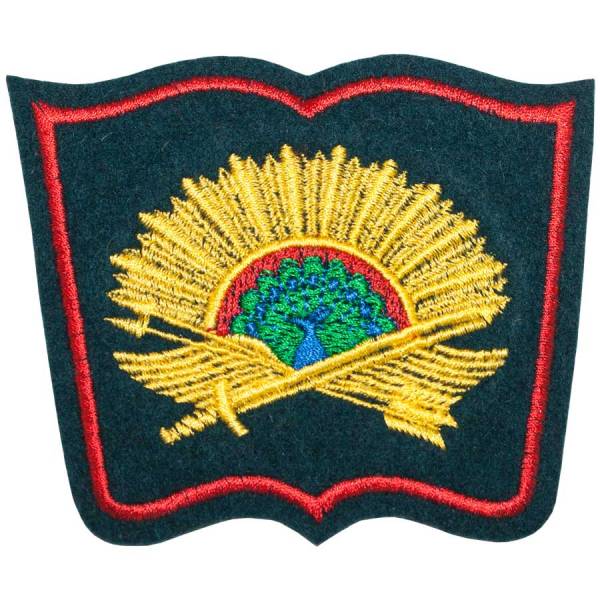 Нашивка ( шеврон ) на рукав Серпуховской военный институт РВСН 10х9 вышитая морская волна (2503701) - HAKKI