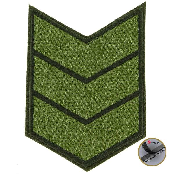Знак - годичка ( нашивка шеврон ) нарукавный за выслугу лет ( по годам службы ) 15 лет полевой вышитый на липучке (2508065) - HAKKI