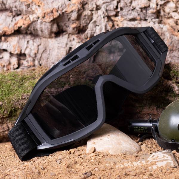 Очки защитные TAC тактические Revision Goggles со сменными линзами черные (3208026) - HAKKI