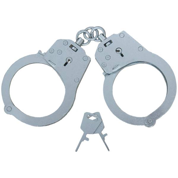 Наручники Handcuffs БР-1КФ ( БР-С БРС ) КРОТ модифицированные конвойные без фиксатора никелированные (3204026) - HAKKI