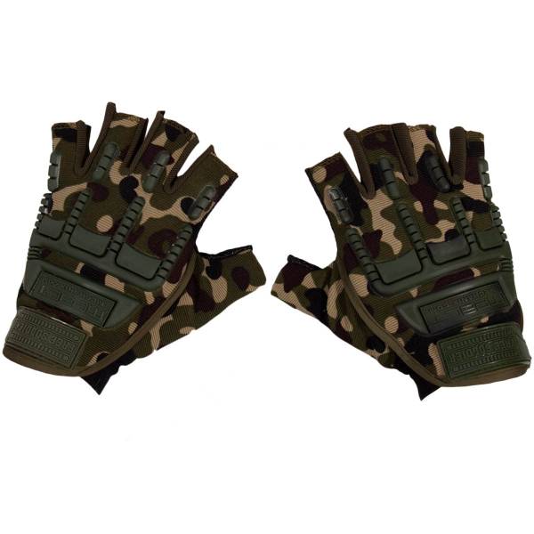 Перчатки тактические Mechanix ( Механикс ) M-pact без пальцев камуфлированные нато (1604989) - ВОЕНТОРГ ТЫЛОВИК