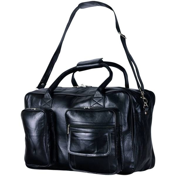 Сумка ( портфель ) Pakistan дорожная мужская ТR Bag 2 кожаная 22 л черная (3310015) - HAKKI