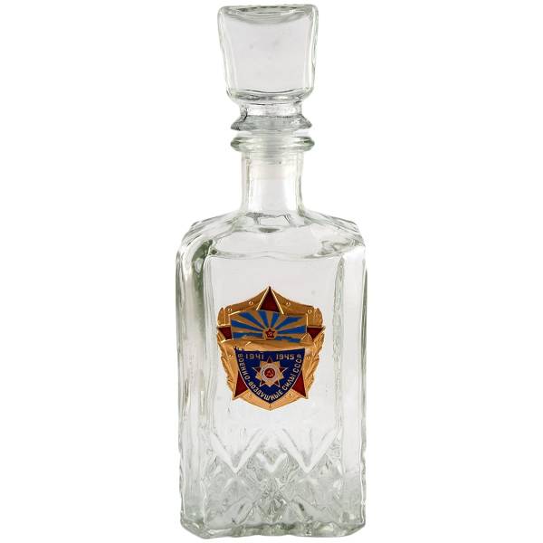 Набор подарочный с символикой ВВС СССР графин ( штоф ) низкий + 6 стопок ( рюмок ) (4801088) - HAKKI