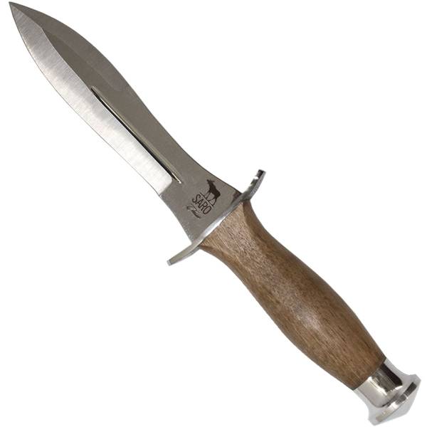 Нож туристический САРО ( SARO ) Кречет 65х13 в чехле дерево (3917096) - HAKKI