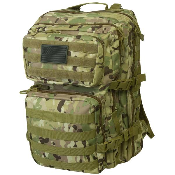 Рюкзак TAC тактический Tactical MOLLE 35х50х30 53 л камуфлированный camo-multi (3306108) - HAKKI
