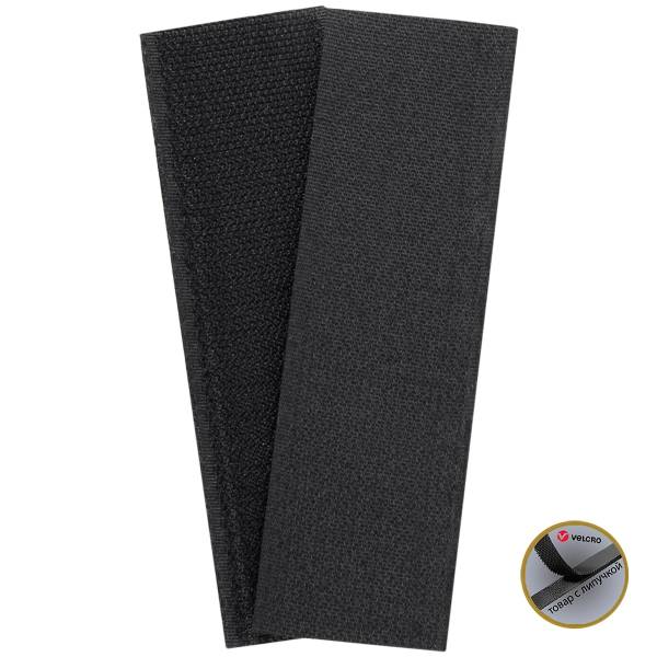 Липучка ( Velcro лента контактная ) для нашивки на грудь Полиция 13x4 см черная (2106069) - HAKKI