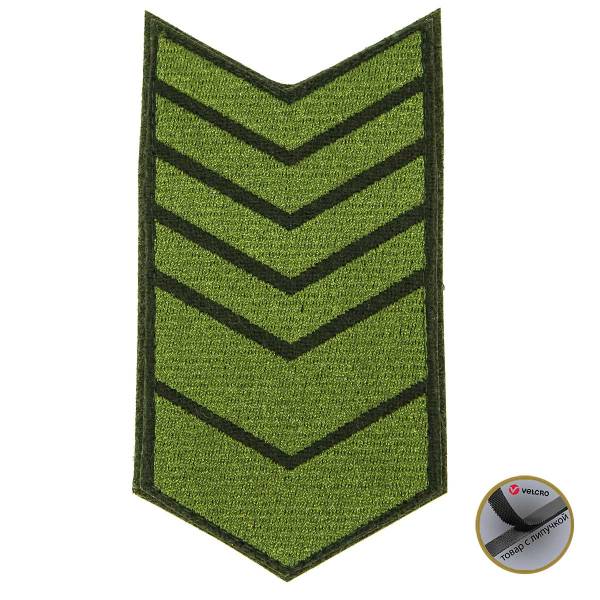 Знак - годичка ( нашивка шеврон ) нарукавный за выслугу лет ( по годам службы ) 14 лет полевой вышитый на липучке (2508064) - HAKKI