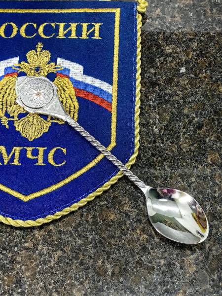 Ложка чайная с символикой МЧС России (4604025) - HAKKI