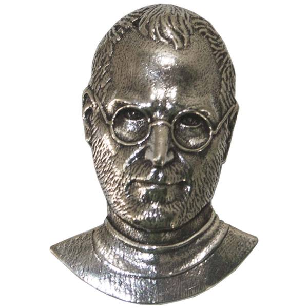Знак фрачный из серии известные личности - Стив Джобс ( Steve Jobs ) бронзовый (2302977) - HAKKI