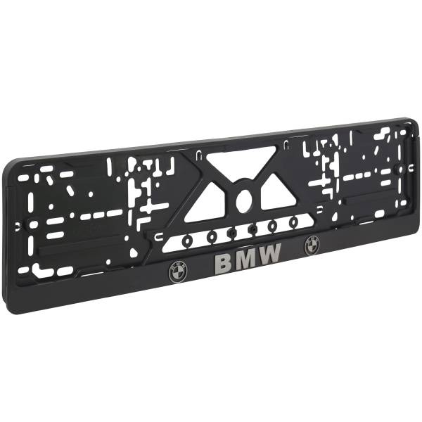 Авторамка ( рамка ) для номера BMW ( БМВ ) рельеф серебро (12030119)