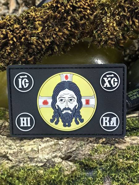 Нашивка ( шеврон патч patch ) тактическая СПАСИТЕЛЬ 3D PVC на липучке 8х5 черная (2504361) - HAKKI
