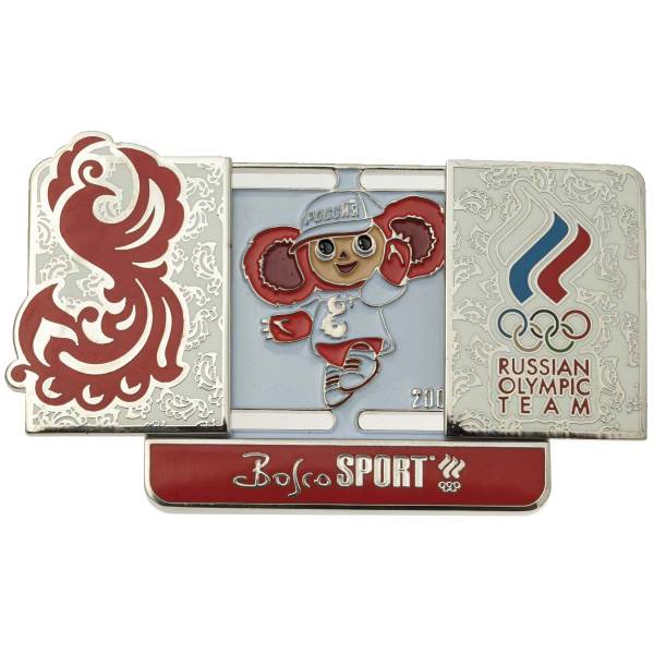 Значок-книжка Чебурашка Bosco Sport 2008 / Russian Olimpic team на пимсе (2308001) - HAKKI