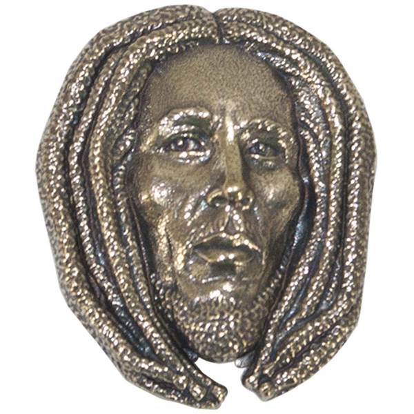Знак фрачный из серии известные личности - Боб Марли ( Bob Marley ) бронзовый (2302982) - HAKKI