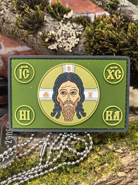 Нашивка ( шеврон патч patch ) тактическая СПАСИТЕЛЬ 3D PVC на липучке 8х5 олива (2504346) - HAKKI