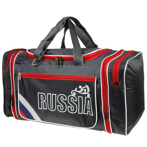 Сумка раздвижная триколор Россия 56 л. серая 10м (3310042) - HAKKI